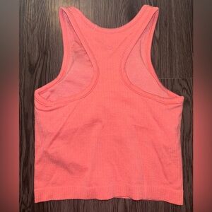 Ebb to Street Cropped Racerback Tank Top Dew Pink